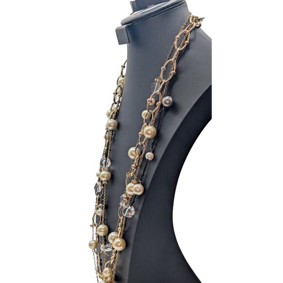 J. Crew Four Long Chain Beaded Necklace Lot - Picture 2 of 5